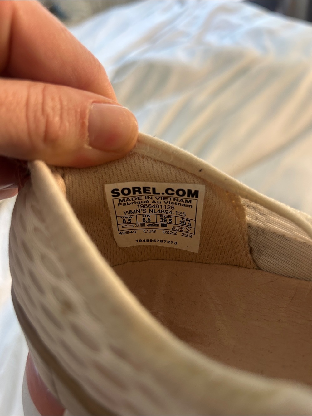 Sorel Women's Cream and Coral-Trim Lace-Up Platform Sneaker - Picture 5 of 5